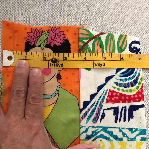 Frida Kahlo inspired fabric scraps. Sizes vary. - Picture 8 of 16